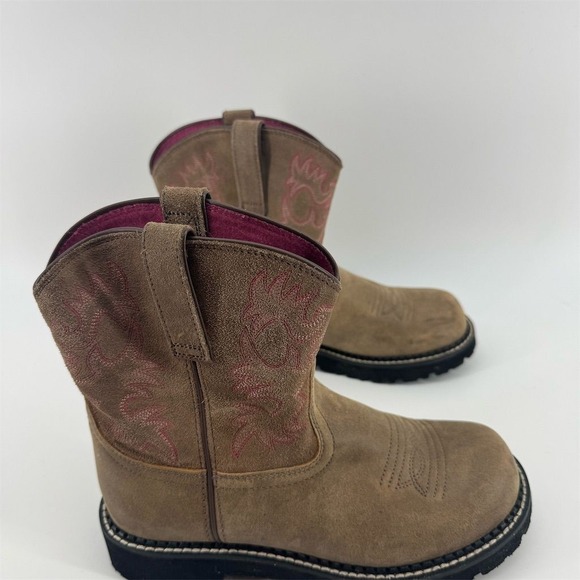 Ariat Women's Fatbaby Heritage Western Boots Brown Size 8.5C - Picture 1 of 11